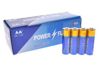 Батарейки Power Flash super Alkaline AA LR06 шрінка 40 шт.