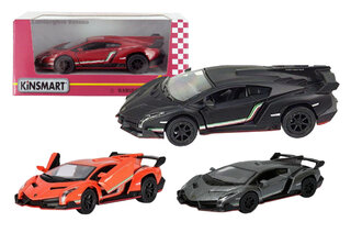 Модель легкова LAMBORGHINI VENENO 5'' KT5367W метал.інерц.відкр.дв.4кол.кор.