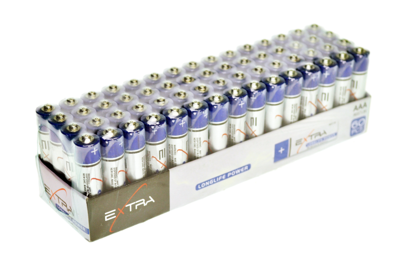 Батарейки "Extra" R03 (AAA 1.5v) 60 шт. шрінка