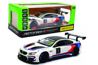 Машина металева 68255B(A) "Автопром", 1:24 BMW M6 GT3, батарейки, звук, світло, відкриваються двері, капот, багажник, коробка 25*10*14 см.