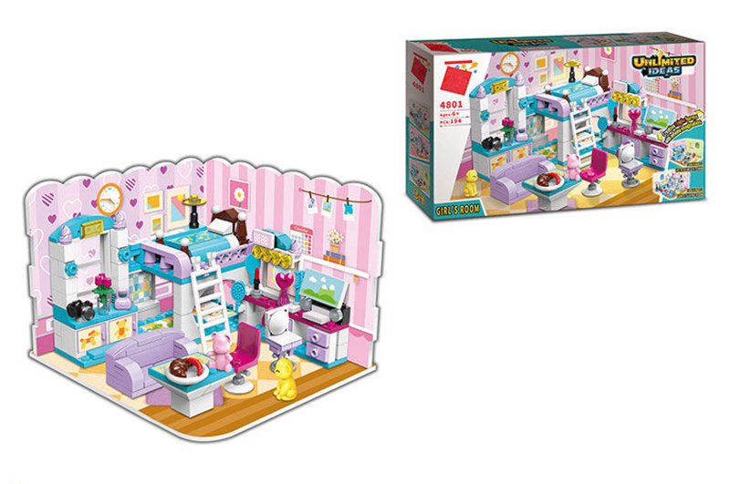Конструктор 4801 Unlimited ideas-Girl's Room 194 деталі, коробка 31,5*5*19 см