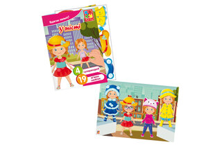 Набір для творчості м'які наліпки одягалочка "У місті" VT4206-45 Vladi Toys