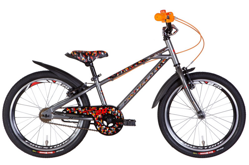 Велосипед 20" FORMULA ACTIVE сірий, LED-ковпачок OPS-FRK-20-162-20