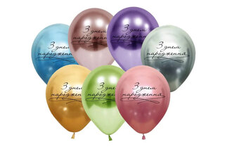 Повітряні кульки  З днем народження хром асорті ТМ Твоя Забава 25 шт