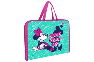 Папка-портфель YES FC на блискавці з тканинними ручками "Minnie Mouse"