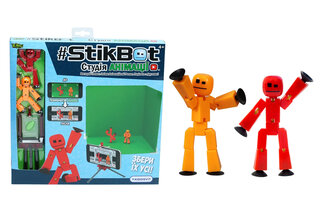 Ігровий набір для анімаційної творчості STIKBOT - СТУДІЯ АНІМАЦІЇ (2 екскл. фіг., штатив, сцена) TST617_UAKD STIKBOT