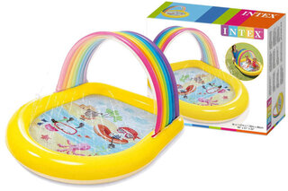 Басейн INTEX "Веселка" з дашком і фонтанчиком в коробці 57156 р.147*130*86см