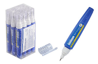 Коректор-ручка BUROMAX 8 мл, емульсійна основа, металевий наконечник