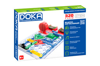 Конструктор електронний DOKA "320 СХЕМ" D70707