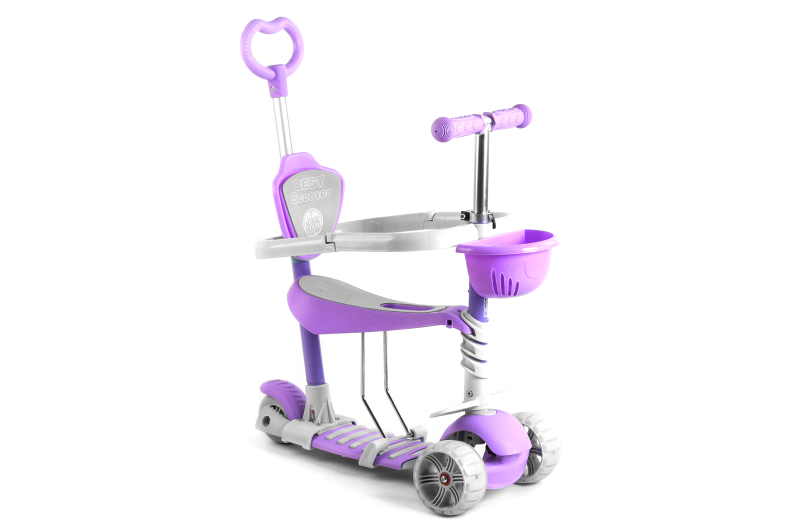 Самокат Best Scooter 5 в 1, із захисним бампером, PU колеса 120х50 мм ...