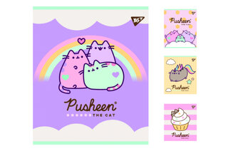 Зошит YES "Pusheen" 12 аркушів клітинка Преміум