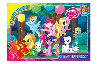 Пазли ТМ "G-Toys" із серії "My little PONY" 35 елементів MLP007