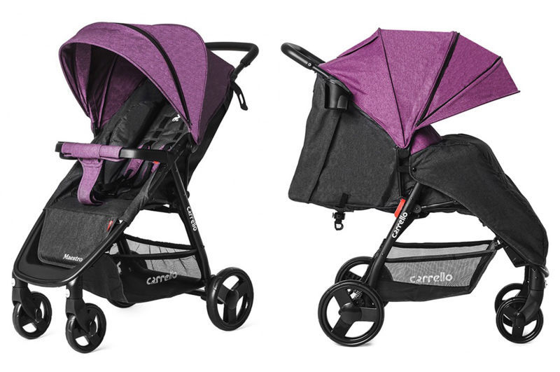  Коляска прогулянкова CARRELLO Maestro CRL-1414/1 Purple Iris в льоні + дощовик L
