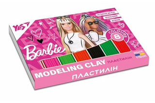 Пластилін YES, 8 кол., 160г "Barbie"