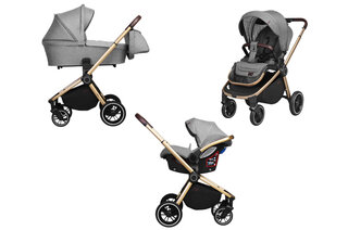 Коляска універсальна Epica CRL-8511 (3in1) Silver Grey + дощовик CARRELLO