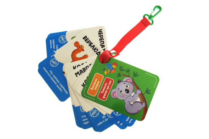 Гра настільна "Картки на ремені. Тварини" VТ2000-22 (укр) Vladi Toys