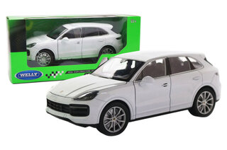 Машина металева 24092W "WELLY"1:24 PORSCHE CAYENNE TURBO, відкрив. двері, капот, 2 кольори, в коробці 23*11*10 см