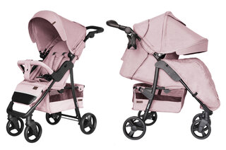 Коляска прогулянкова Quattro CRL-8502/3 Vanilla Pink +дощовик +москітка M CARRELLO 
