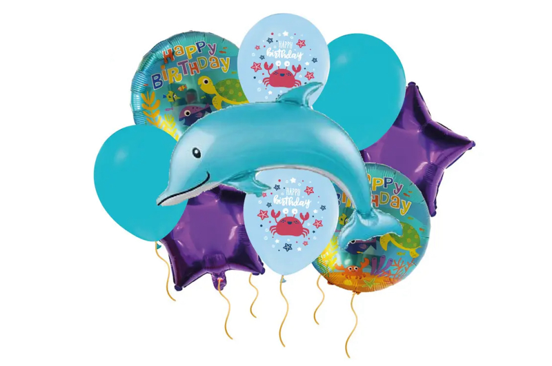 Набір з 9 повітряних кульок "Дельфінчик" ТМ "Твоя Забава"