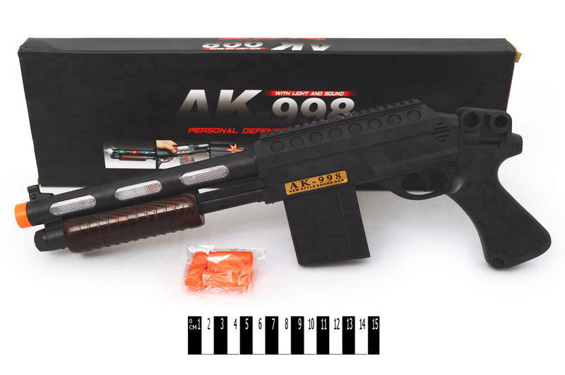 Пістолет муз. (коробка) АК-998 р.48х15х4,2 см. (шт.)