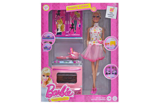 Лялька "Модниця" з кухонним набором, озвучена зі світлом, в коробці X221J2 р.33,5*23*10см.