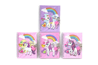 Блокнот на замочку  4994DSCN  "Unicorn" спіраль