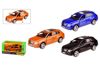 Машина металева 4312 "АВТОПРОМ",1:45 BENTLEY BENTAYGA, 3 кольори, відкриваються двері, коробка 14,5*6,5*7 см