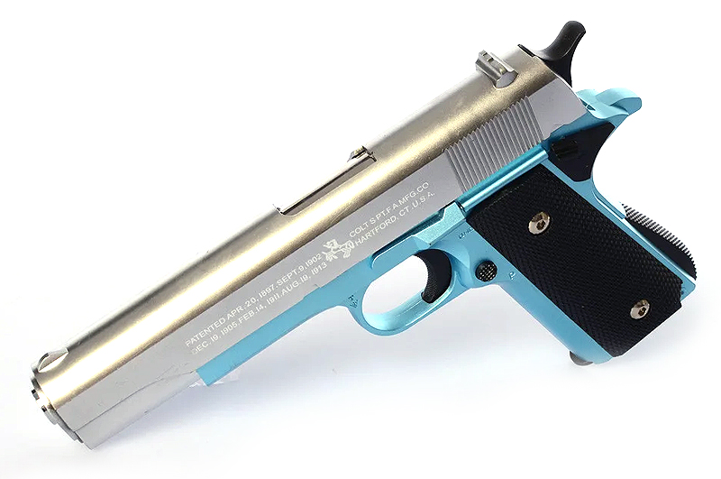 Пістолет 1911C металевий, на пульках, 22 см. кульок 17-29-3 см