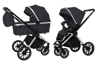 Коляска універсальная CARRELLO Optima CRL-6503 (2in1) Platinum Grey льон