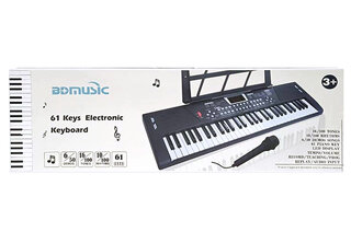 Уцінка 35% Піаніно BD-601/602 батарейки, 61 клавіша, з мікрофоном, USB-кабель, в коробці 74,5*9*23,5 см