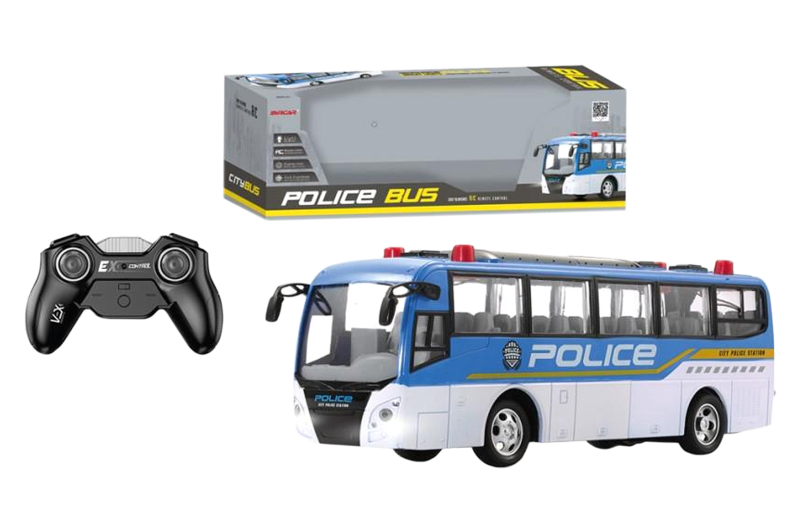 Автобус поліція на р.к 666-690NA акум. USB світ. кор. р. 43*13,6*15 см.