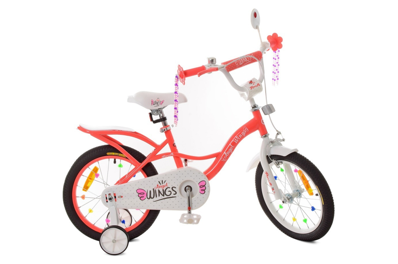 Велосипед Профі 16 "ANGEL" SY16195 кораловий 2021