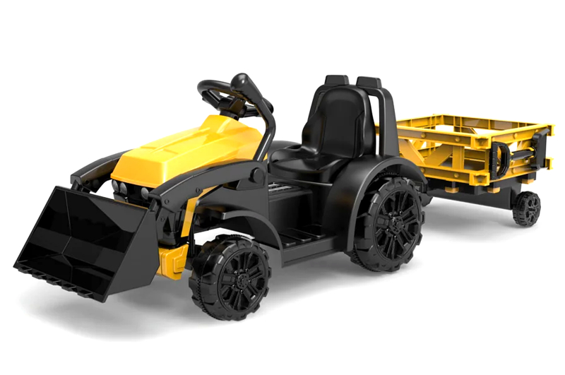 Ел-мобіль T-7317 YELLOW трактор на Bluetooth 2.4G Р/У 6V4.5AH мотор 1*20W 114*42.5*43