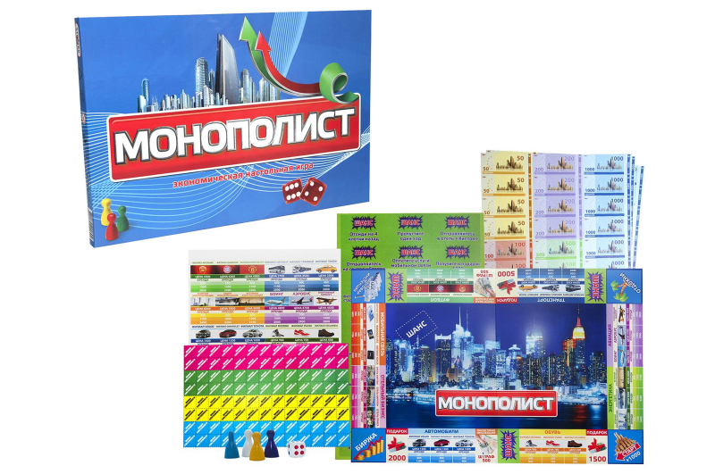 Гра 348 Стратег, "Монополіст", в коробці 37-25,5-2 см Стратег