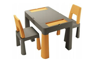 Комплект Multifun Teggi 1+2 (столик та кріселка) графіто-гірчичний, TI-011-172 TEGA
