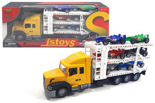 Автовоз інерційний з машинками в коробці JS898-17B р.41*9*18см