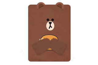 Блокнот пухнастий YES "Line Friends" Brown