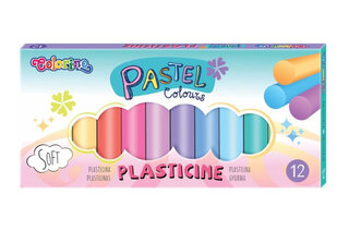Пластилін 12 кольорів PASTEL COLORINO 