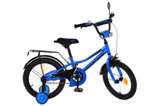 Велосипед дитячий PROF1 18, Y18223 Prime, SKD45, ліхтар, дзвінок, дзеркало, додаткові колеса, синій