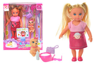 Лялька "Mini doll" з песиком в коробці 8223 р.16,5*6*19,5см.