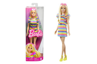 Лялька Barbie "Модниця" з брекетами у смугастій сукні