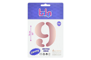 Цифра  "Balun" 9 рожеве золото  30" (76см)