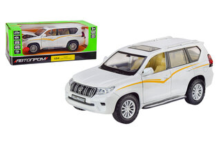 Машина металевий "Автопром", 68270A(W),1:24 "Land Cruiser Prado",на батарейках, світло,звук,відкр.двері,капот,багаж., короб. 24,5 * 12 * 10см