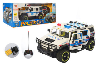 Машина р/к, акумулятор 6688-107A Police, світло, звук, в коробці 34,3*17 см