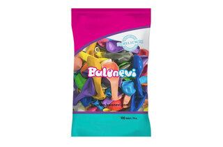 12" Повітряна кулька Balonevi асорті металік 100шт