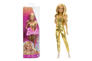 Лялька Barbie "Модниця" в золотистому комбінезоні HRH19