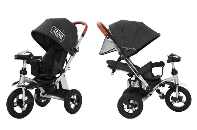 Велосипед тріколісній TILLY TRAVEL T-387 Чорний льон