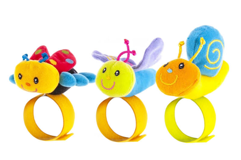 Браслет-брязкальце Biba Toys Божа корівка/Равлик/Метелик 780BR (шт.)