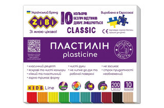 ПЛАСТИЛІН  ZB.6232 CLASSIC 10 кольорів (200 г) 