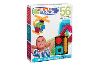 Конструктор серії Bristle Blocks - БУДІВЕЛЬНИК (56 деталей, у коробці)  Battat Lite